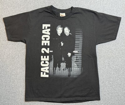 VTG 2001 Billy Joel Elton John Face 2 Face Tour Concert T Shirt Size Large