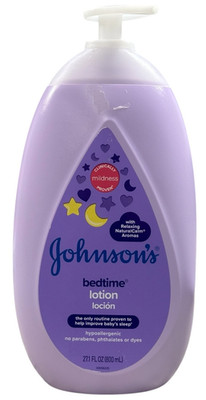 Johnson's Moisturizing Bedtime Baby Body Lotion with Coconut Oil, 27.1 fl. Oz