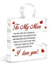 Anniversary Sentimental Gifts for Him Boyfriend Husband, to My Man Acrylic Pu...