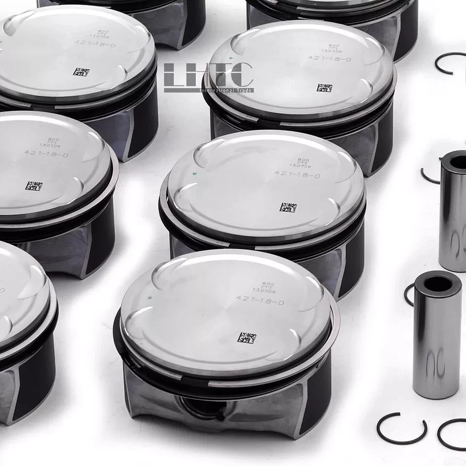 Juego de 8 pistones y anillos para Mercedes-Benz C63 E63 SL63 AMG W204 W211 M156 6,3 V8 Foto 4 de 4