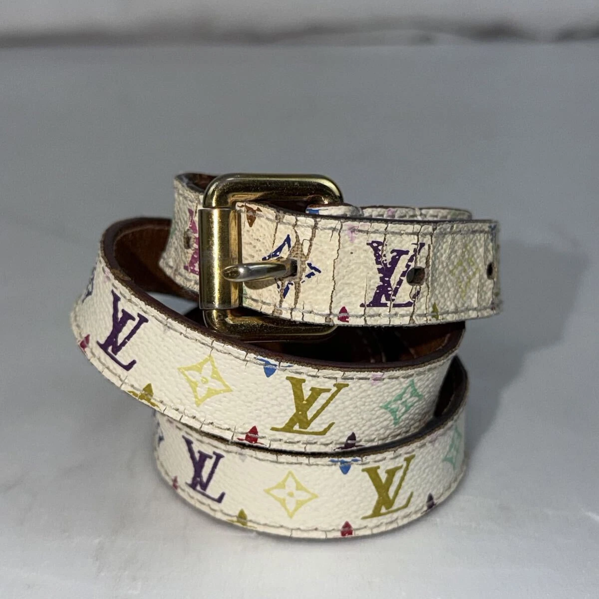 25+ Louis Vuitton Leather Multicolor Belts for Women for sale