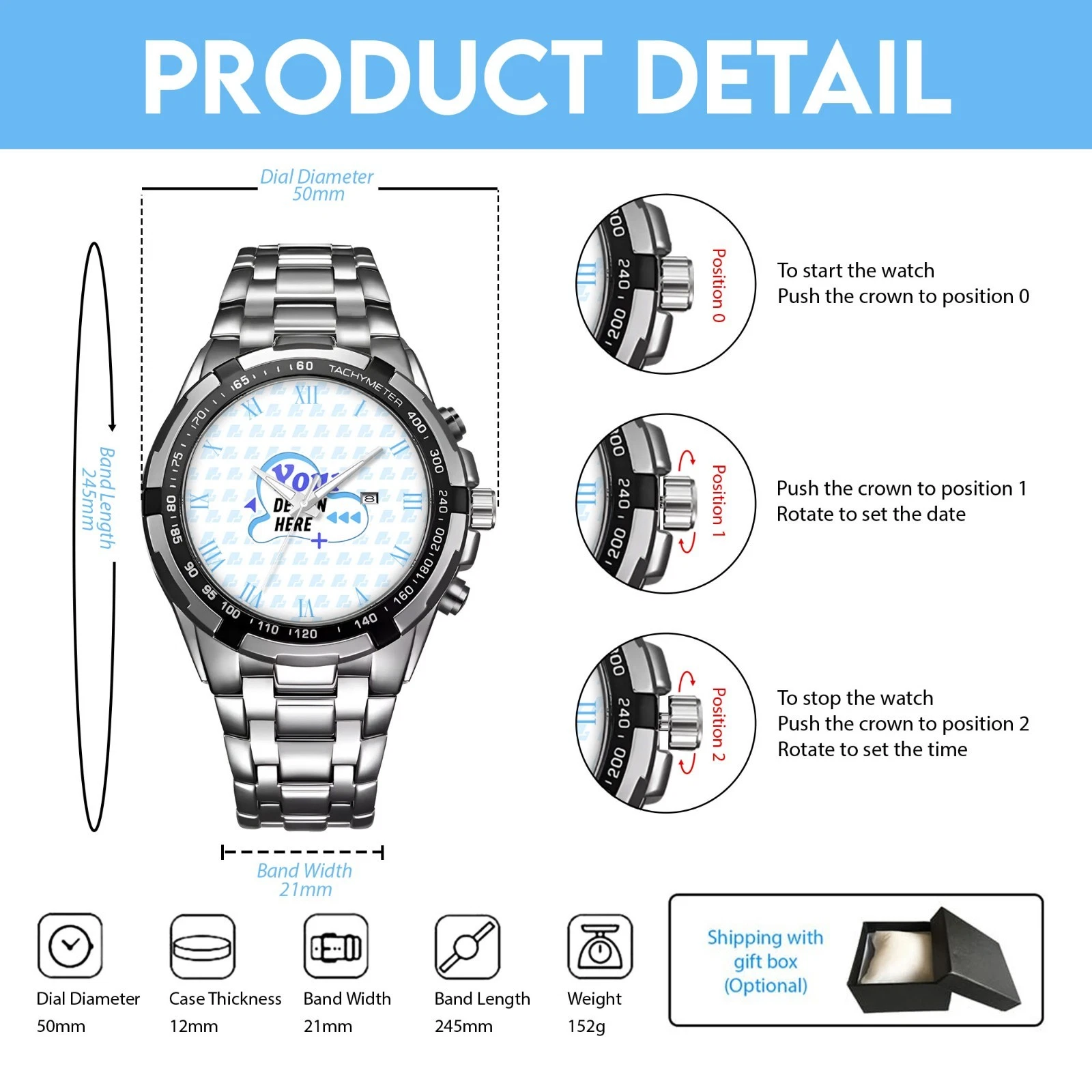 Personalized Minnesota Football Vikingss Team Alloy Men Quartz Watch Gift