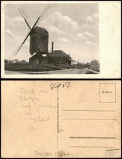 Ansichtskarte Windmühle Windmill - Straße Stadt 1928