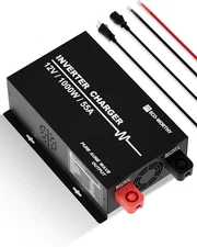 ECO-WORTHY 1000W Pure Sine Wave Inverter Charger, Power Inverter with 55A Lifepo