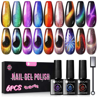 Magnetischer Cat-Eye UV-Gel Nagellack | 9D Effekt | Geschenkset