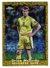 2025 Topps Chrome MLS Brian McBride 30th Gold Donut Hole Refractor /50 #NF-11