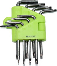 9-Piece Mini Torx Hex Key Set,Small Size Star Wrech T5 T6 T7 T8 T9 T10 T15 T20