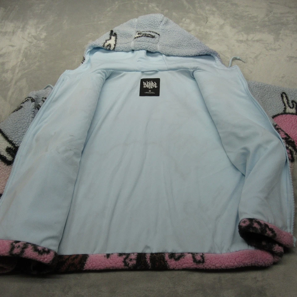 Empyre Sudadera con Capucha Mujer Mediana Pastel Cuervo Cereza Suave Sherpa Vellón Cremallera Completa Foto 3 de 4