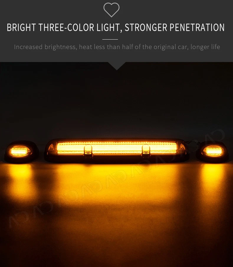 For GMC Sierra Chevrolet Silverado 1500 2500 3500 Cab Roof Marker Running Lights - Image 4 of 4