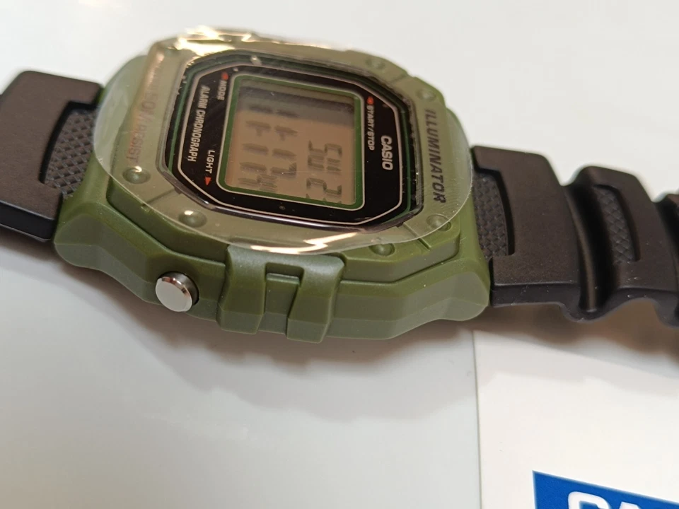 Casio Collection W-218 Herren Digital Armbanduhr grün/schwarz _0.1_5 - Bild 3 von 4