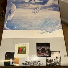 Rush Grace Under Pressure promo poster, vintage authentic record store poster