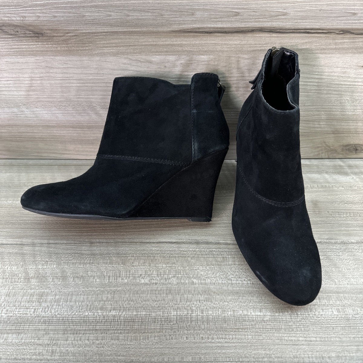 Black Womens Boots Nine West Wedge Ankle Boots Nine West Black
