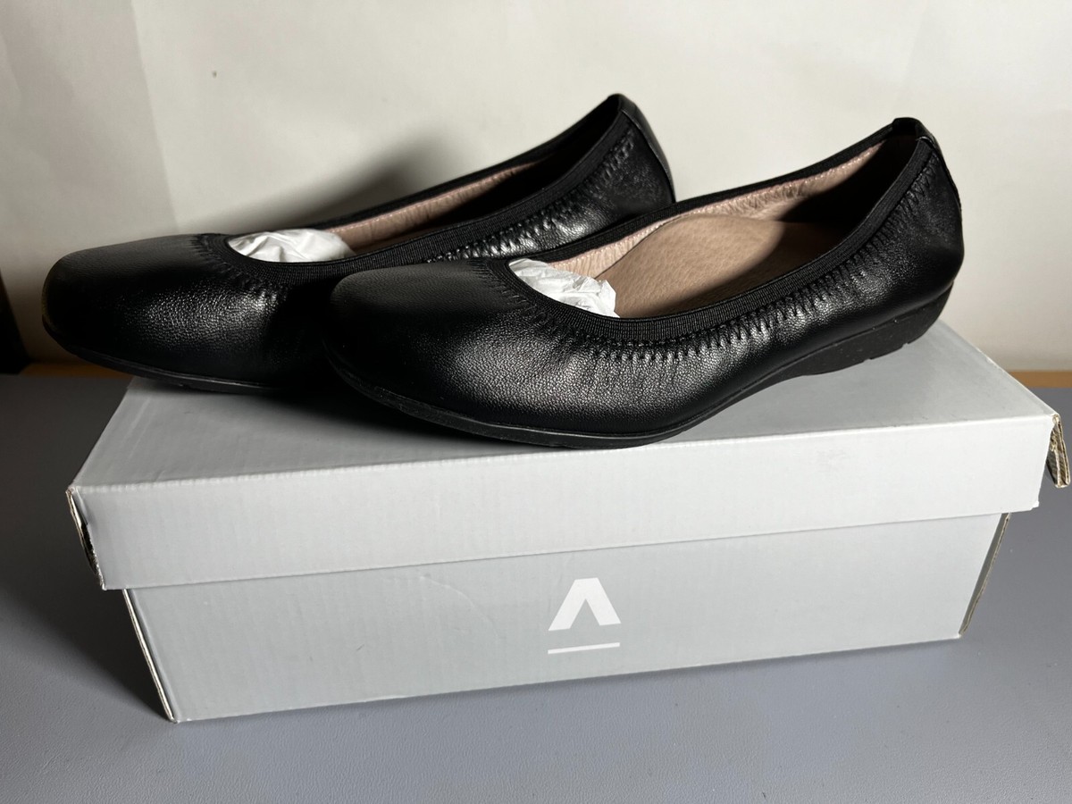 ABEO TIA AT0189 Black Smooth Flats Shoes Bio System Neutral NIB
