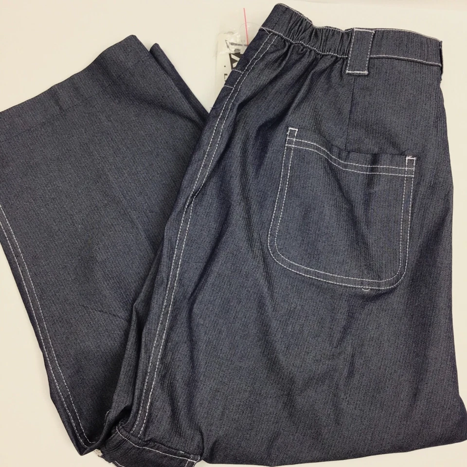 Pantalones capri TanJay/informales cómodos cintura elástica elásticos recortados cargo talla 10 Foto 3 de 4