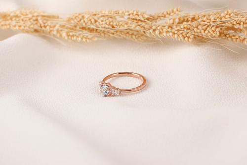 Delicado Anillo Aguamarina Declaración, Chapado en Oro 925 Plata San Valentín Regalo para ella - Imagen 6 de 7