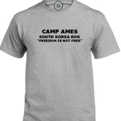 CAMP AMES * SOUTH KOREA ROK* FREEDOM* INDIVIDUAL BASE PT SHIRT