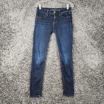 American Eagle Womens Super Stretch Blue Jean Jegging Size 2