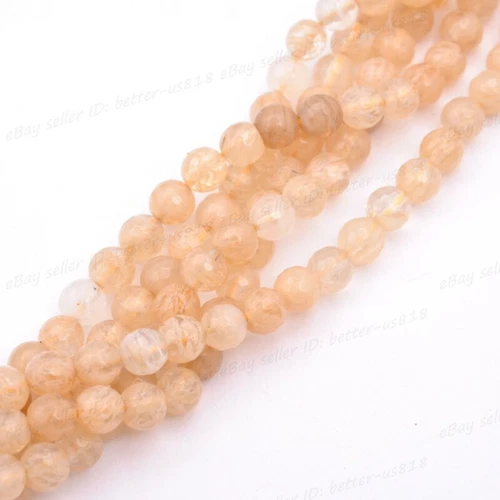 Wholesale Natural Gemstone FACETED Round Spacer Loose Beads 4MM 6MM 8MM 10MM - Picture 116 of 135