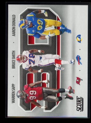 2021 Score #3D7 Aaron Donald / Bruce Smith / Warren Sapp 3D