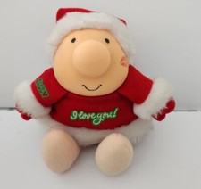 Ziggy Santa Stuffed Doll Plush Santa Suit I Love You Christmas Holiday Toy 1987