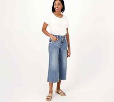 NYDJ Cool Embrace Wide Leg Denim Crop Jeans- Fantasy Reg 2 a575288 -