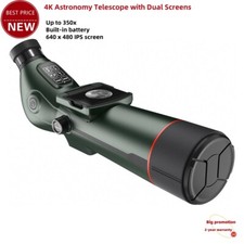 Teseek SPX5-80 5MP 4K Astronomical Telescope 300mm 350X IP54 w/Dual Screens tp1