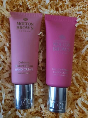 Molton Brown Pink Pepper & Delicious Rhubarb Hand Cream Set 40ml
