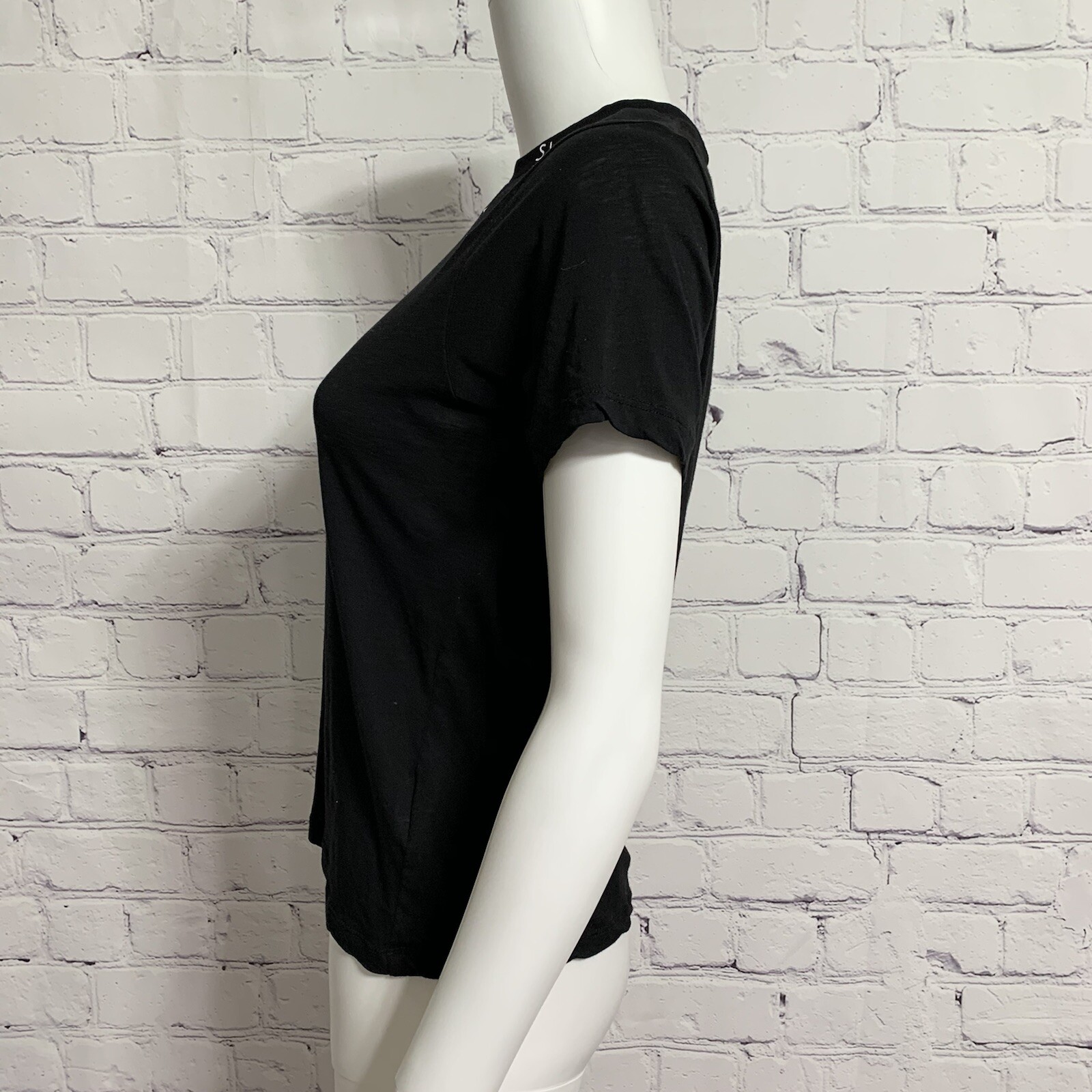 T shirt donna Saint Laurent Paris 35 stelle nere manica corta