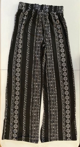JOE B by JOE BENBASSET Womens Black & White Elastic Waist Bohemian Print Pants S - Picture 3 of 8