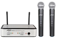 Audio2000'S S6035 UHF Dual Handheld Wireless Microphone System Musicians, DJ-NEW