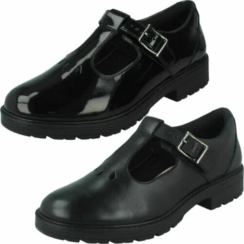 Girls t shop bar school shoes