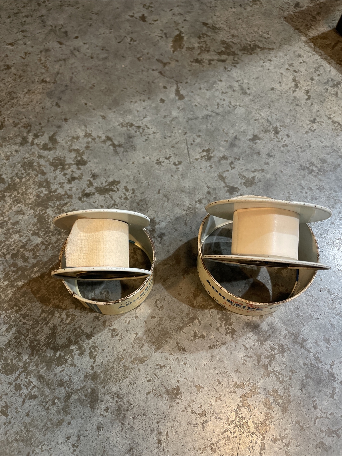 Vintage Johnson & Johnson Adhesive Tape Metal Tins White Cross Lot