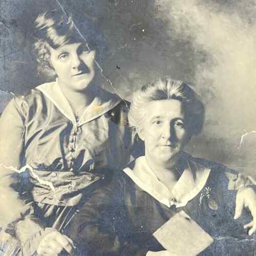 1910er RPPC ältere Mutter und Tochter Porträt SC6 - Bild 1 von 3