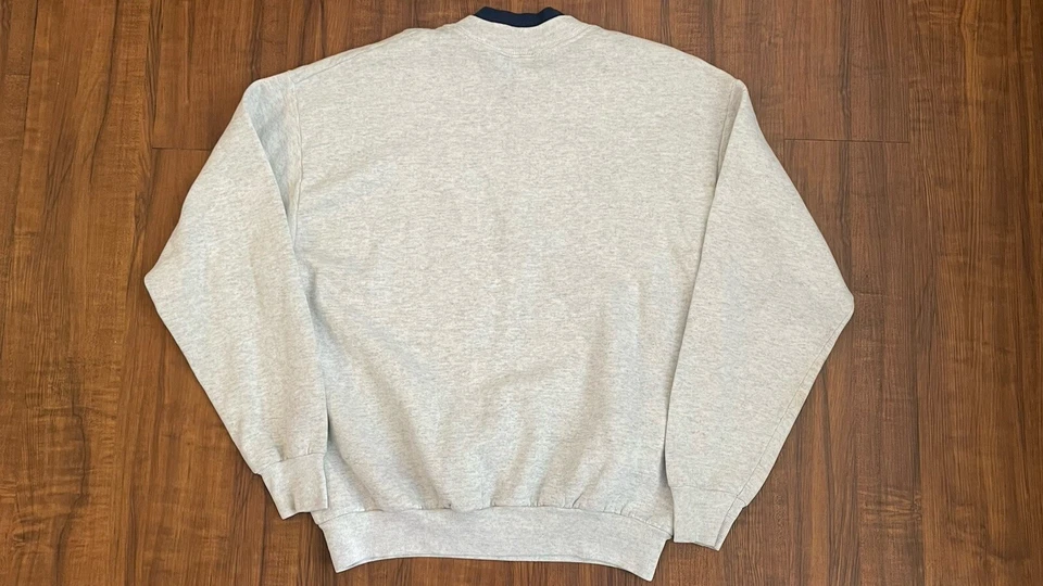 Sudadera Pullover Gris Bordada Lee Blowing Rock NC De Colección Años 90’s Para Mujer’s M Foto 2 de 4