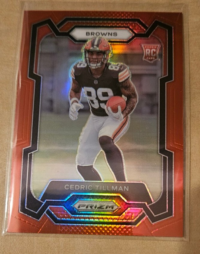 CEDRIC TILLMAN 2023 Panini Prizm RED Retail SSP Rookie #321 Browns RC