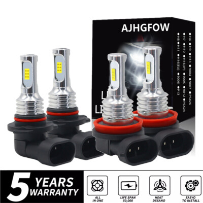 For Chevy Silverado 1500 2500HD 2007-2020 10000K LED Headlight HIGH/LOW Bulb Kit