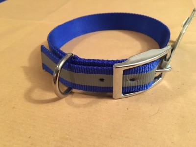 Mucki Hunde - Sicherheitshalsband Blau Grösse S Länge 30 cm  reflektierend
