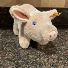 Steiff Pig Plush Jolanthe Farm Doll Vintage Stuffed Animal 3810/17 German