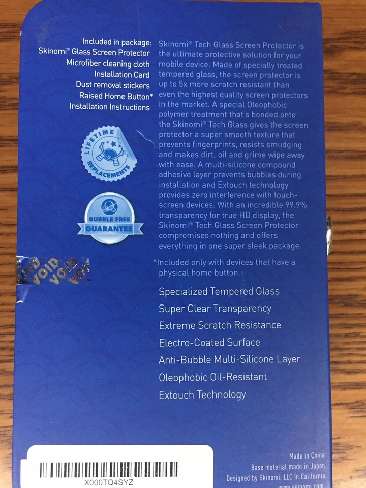 Protector Pantalla Skinomi CRISTAL TEMPLADO 9H .33mm para Motorola Moto G 6 Play Foto 2 de 2