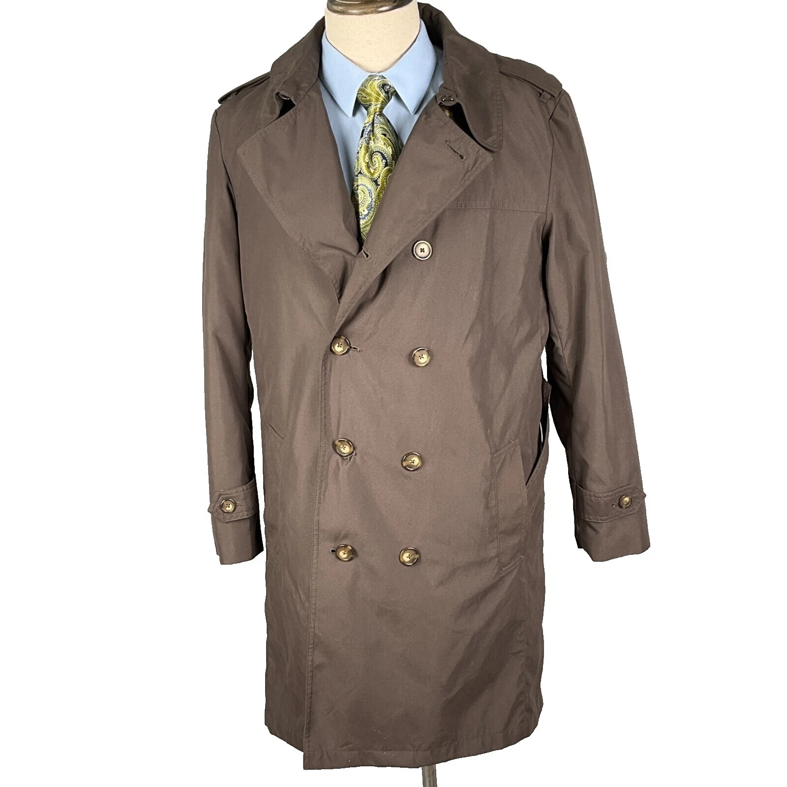 Abrigos para hombre sólido Savile Row