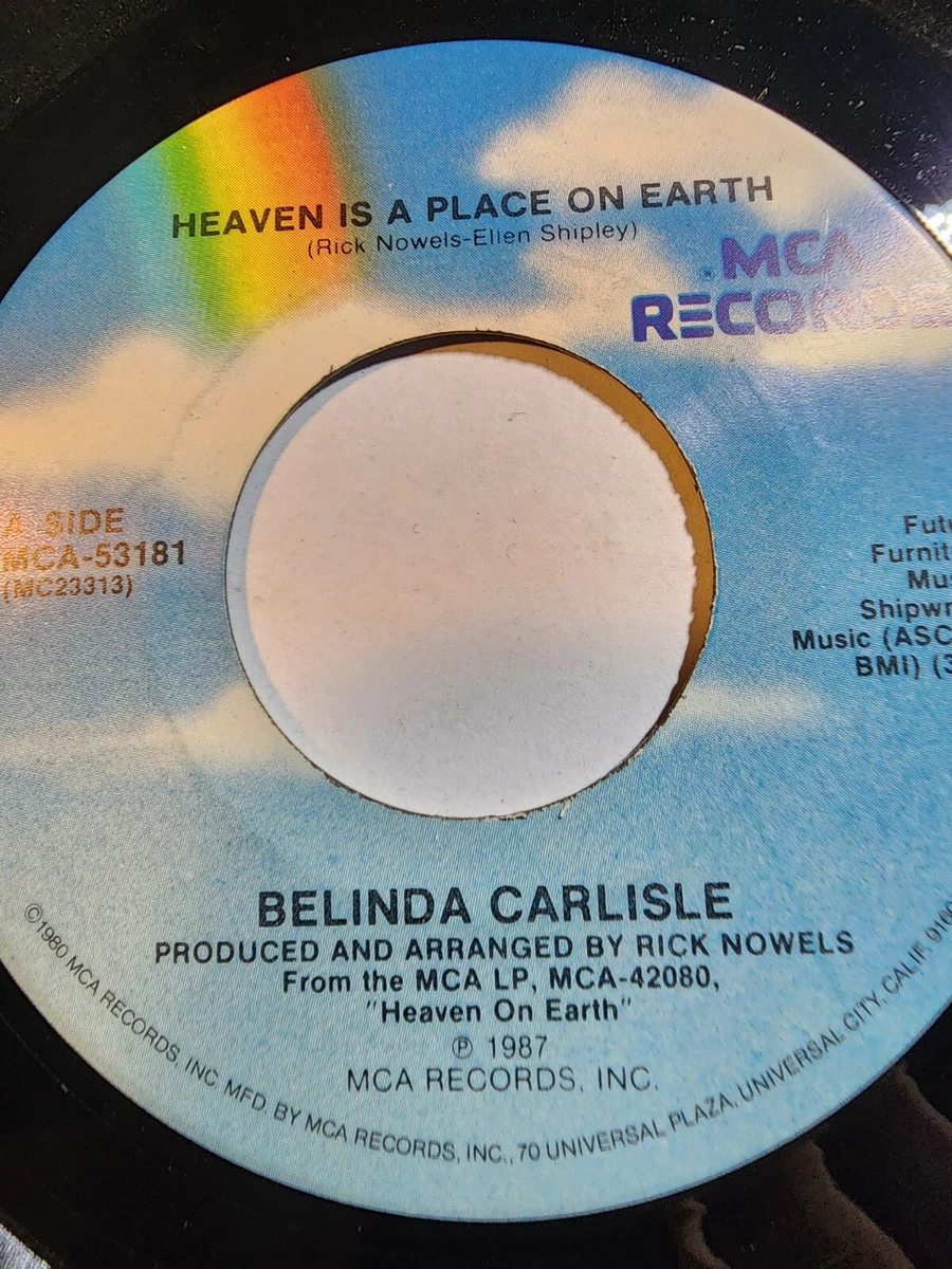 Belinda Carlisle Heaven Is A Place On Earth Text Belinda Carlisle Heaven Is A Place On Earth