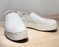 VINCE Warren II Perforated Platform Slip-On Sneakers White Women's Size 9.5 EUC
