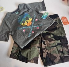 NWT Boys Shorts And T Shirt Set 365 Kids And Wonder Nation Set Size 10