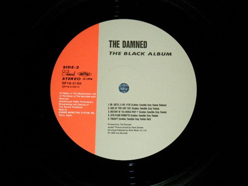 The DAMNED Japan 1980 PROMO NM LP THE BLACK ALBUM - Picture 6 of 6