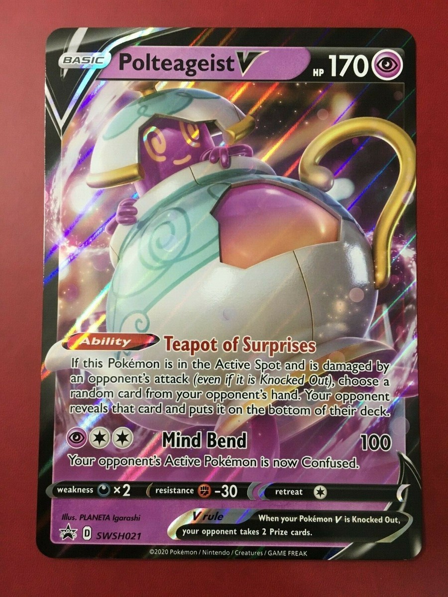 polteageist v pokemon card value Pokmon POK80708 TCG: Box, Multicolor Toys Attack 1 Pokemon Trading Card Polteageist V