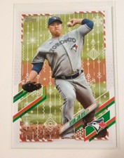 2021 Topps Holiday HYUN-JIN RYU Base #HW108 Toronto Blue Jays