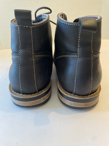 PENGUIN By Munsingwear MERLE Chukka Boots Mens Size 12.5 Black Leather Lace Up - Picture 4 of 6