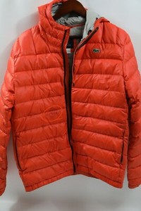 lacoste hooded down jacket