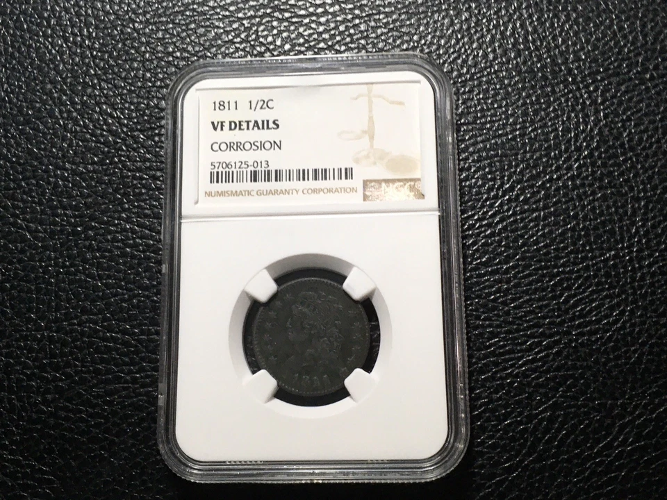 1811 Classic Head Half Cent Vf Details. - Image 2 of 4