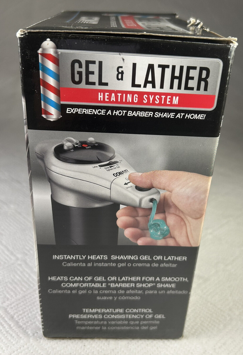 Conair GEL & LATHER Heating System Dispenser Shaving HGL1N New Open Box